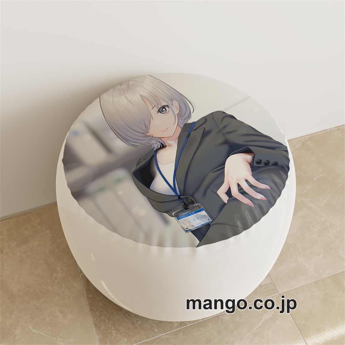PVC ラウンドスツール アニメ キャラクター【佐紹ミヒロ】OLpvcスツールPVC製 キャラクターグッズ コレクション用