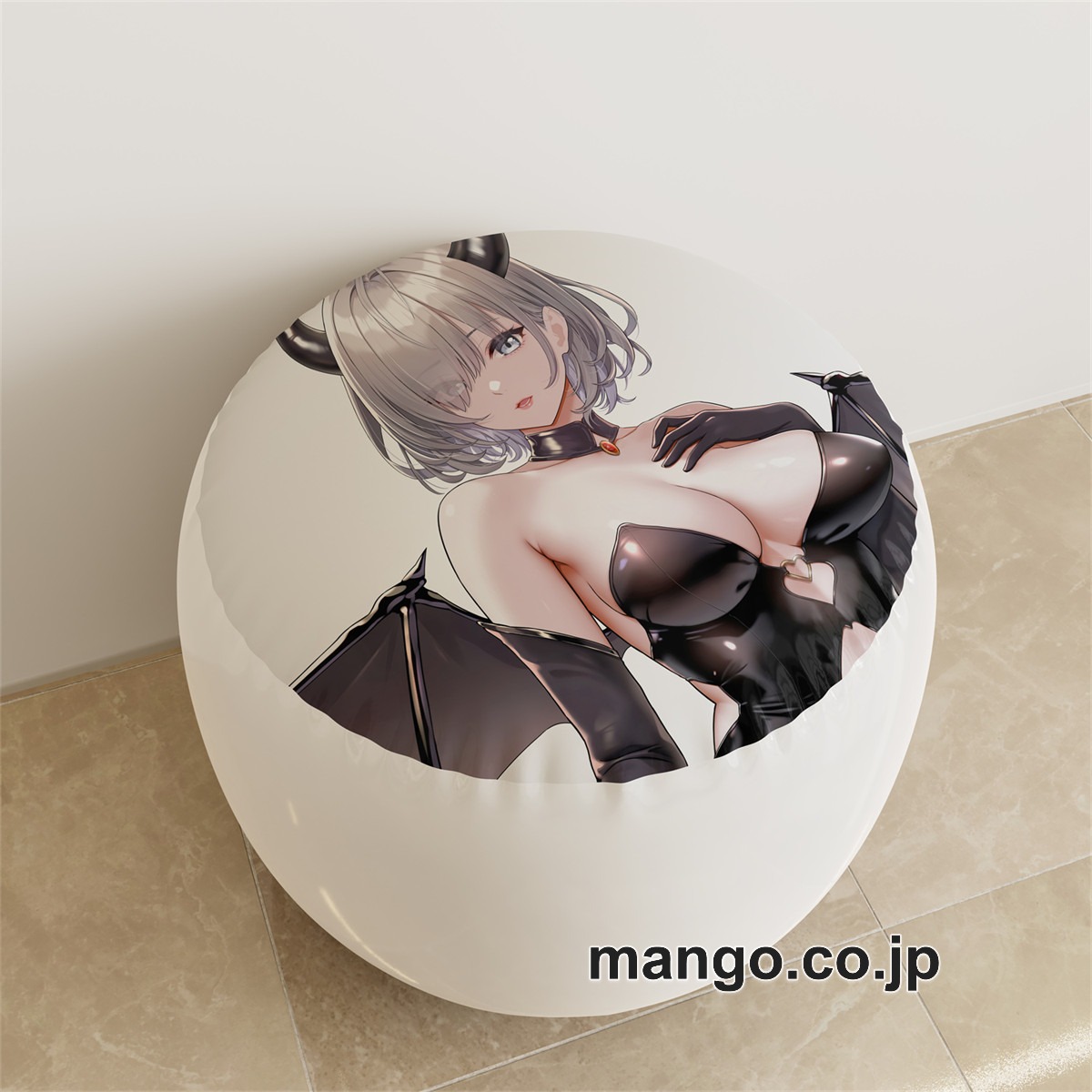 PVC ラウンドスツール アニメ キャラクター【佐紹ミヒロ】サキュバス ショートパンツpvcスツールPVC製 キャラクターグッズ コレクション用