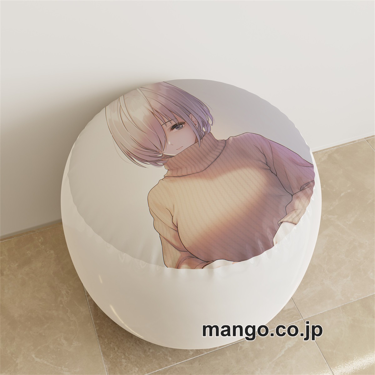 PVC ラウンドスツール アニメ キャラクター【佐紹ミヒロ】サキュバス ショートパンツpvcスツールPVC製 キャラクターグッズ コレクション用 2