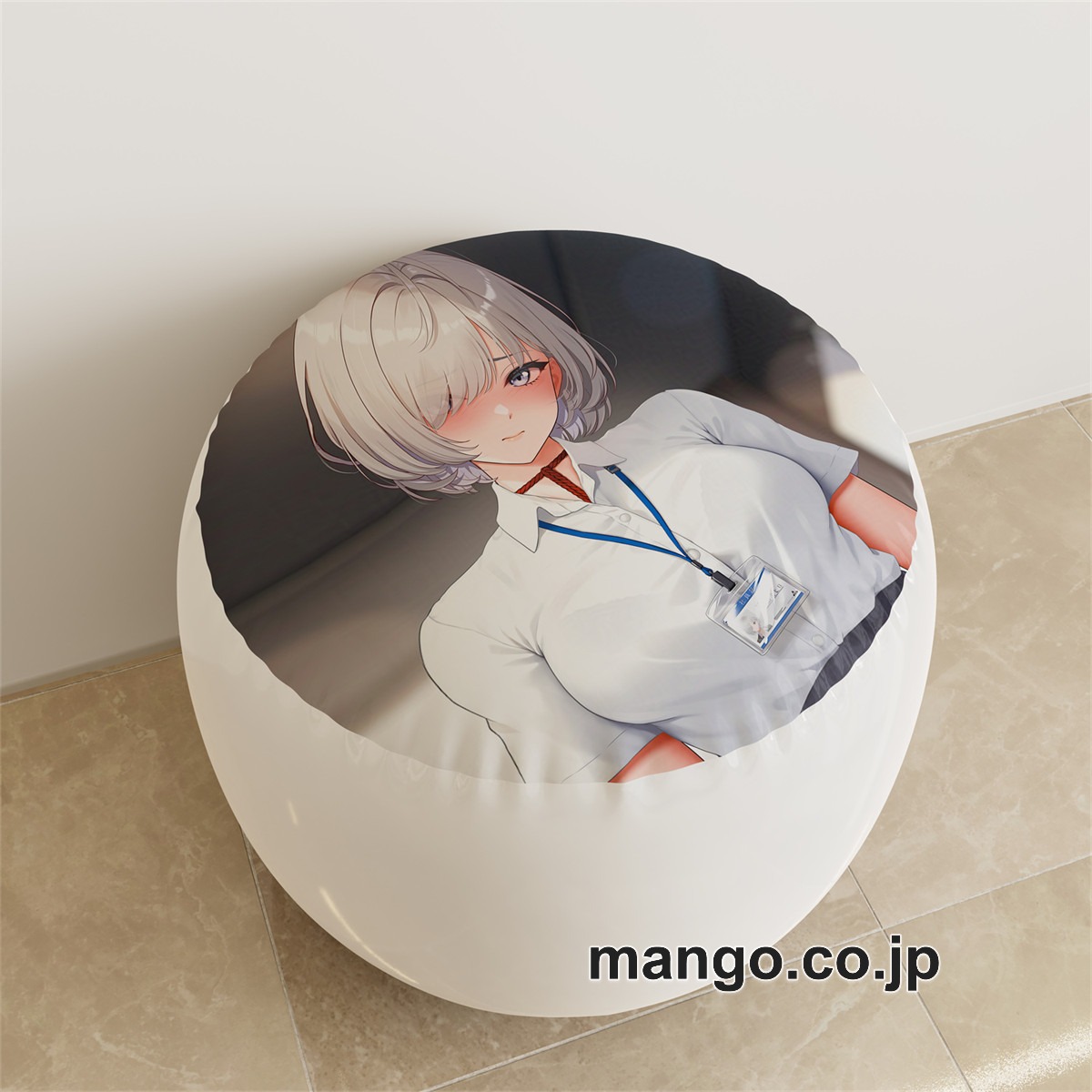 PVC ラウンドスツール アニメ キャラクター【佐紹ミヒロ】タイトスカート チャイナドレスpvcスツールPVC製 キャラクターグッズ コレクション用