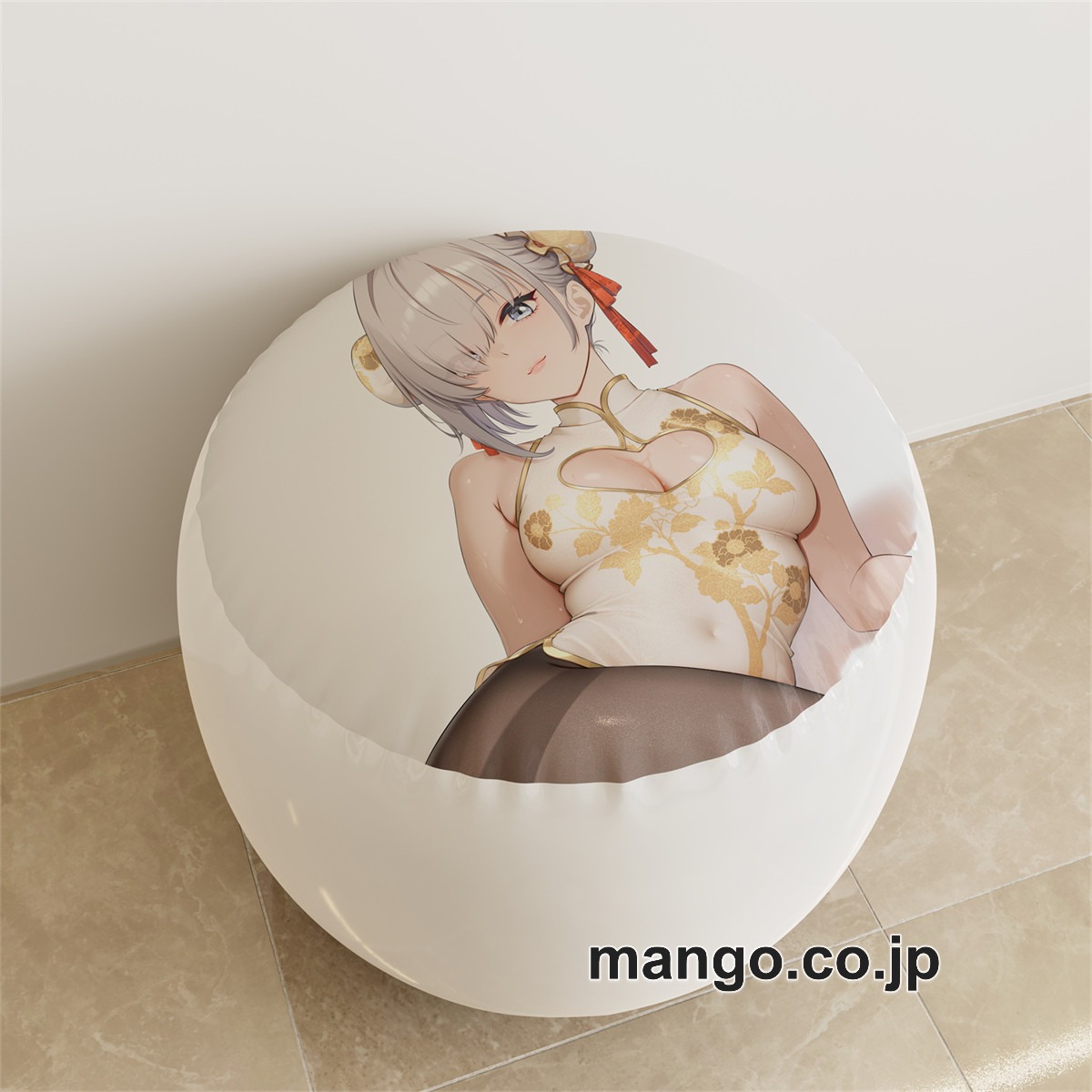 PVC ラウンドスツール アニメ キャラクター【佐紹ミヒロ】タイトスカート チャイナドレスpvcスツールPVC製 キャラクターグッズ コレクション用 2