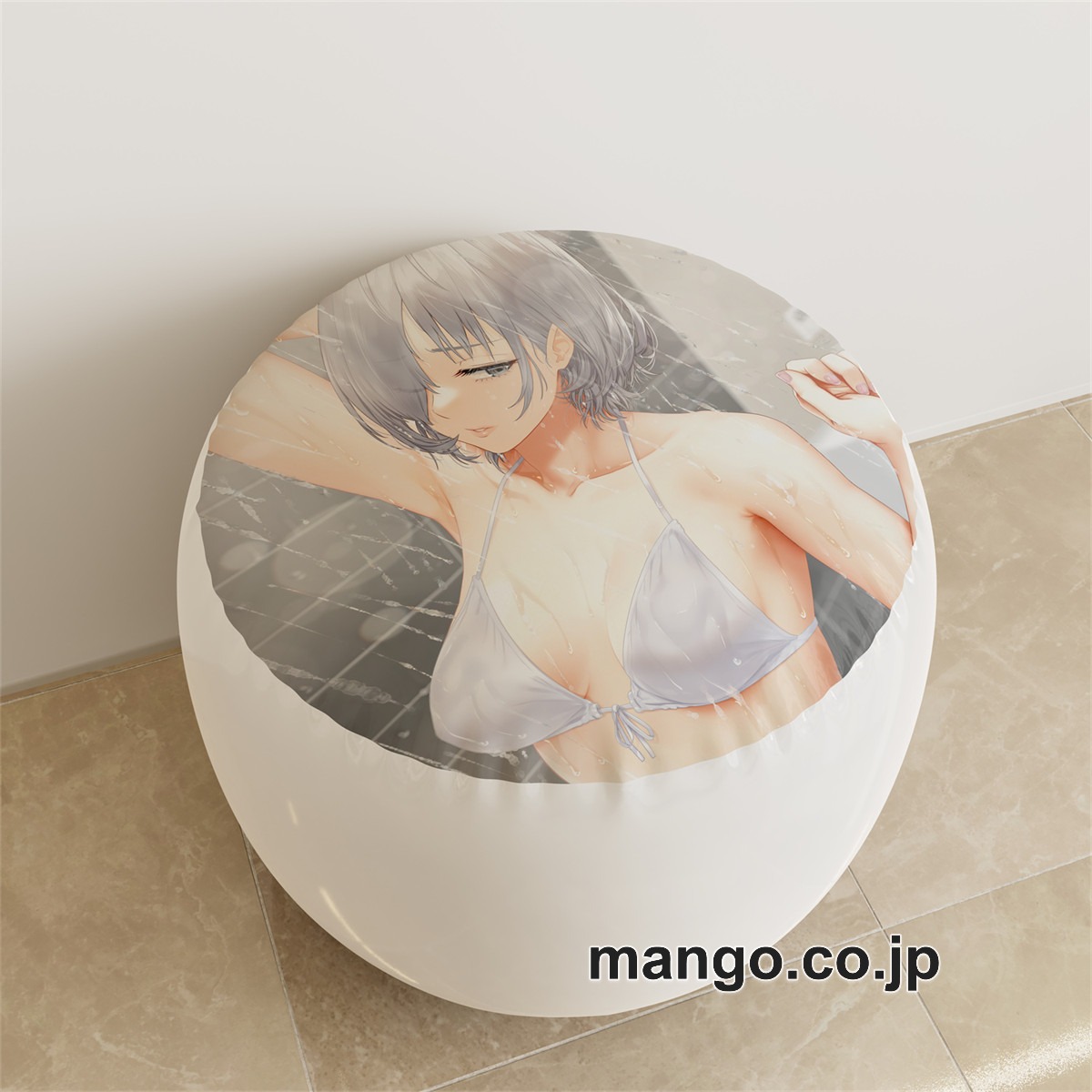 PVC ラウンドスツール アニメ キャラクター【佐紹ミヒロ】ビキニpvcスツールPVC製 キャラクターグッズ コレクション用