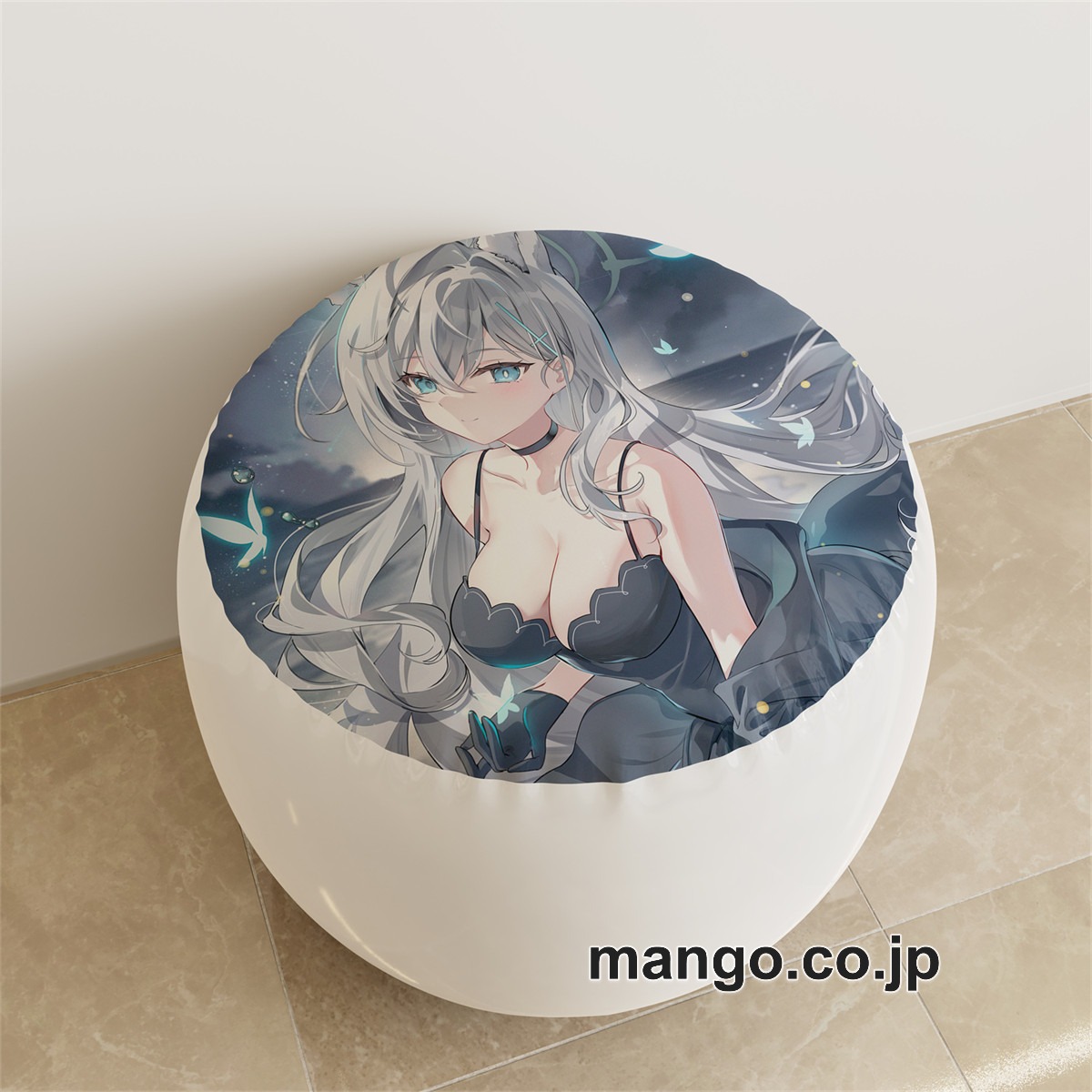 PVC ラウンドスツール アニメ キャラクター【ブルーアーカイブ】砂狼シロコpvcスツールPVC製 キャラクターグッズ コレクション用