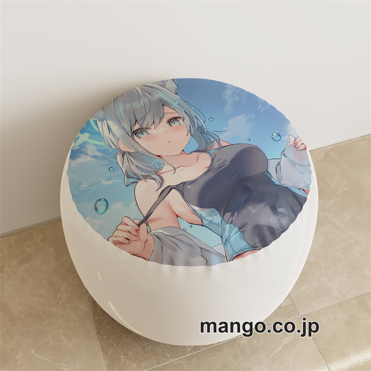 PVC ラウンドスツール アニメ キャラクター【ブルーアーカイブ】砂狼シロコ 生塩ノアpvcスツールPVC製 キャラクターグッズ コレクション用