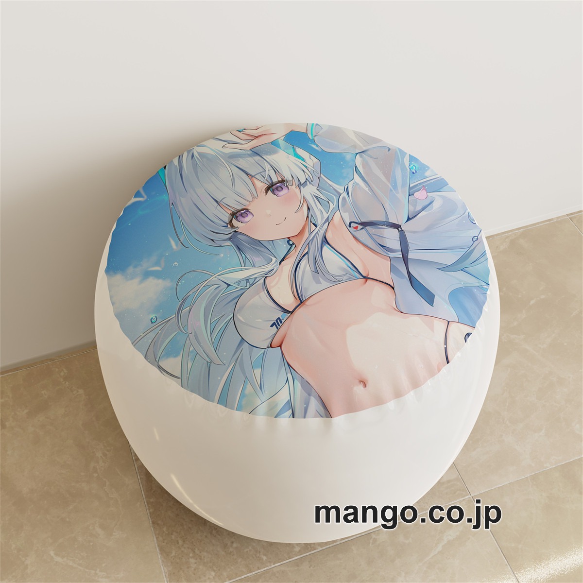 PVC ラウンドスツール アニメ キャラクター【ブルーアーカイブ】砂狼シロコ 生塩ノアpvcスツールPVC製 キャラクターグッズ コレクション用 2