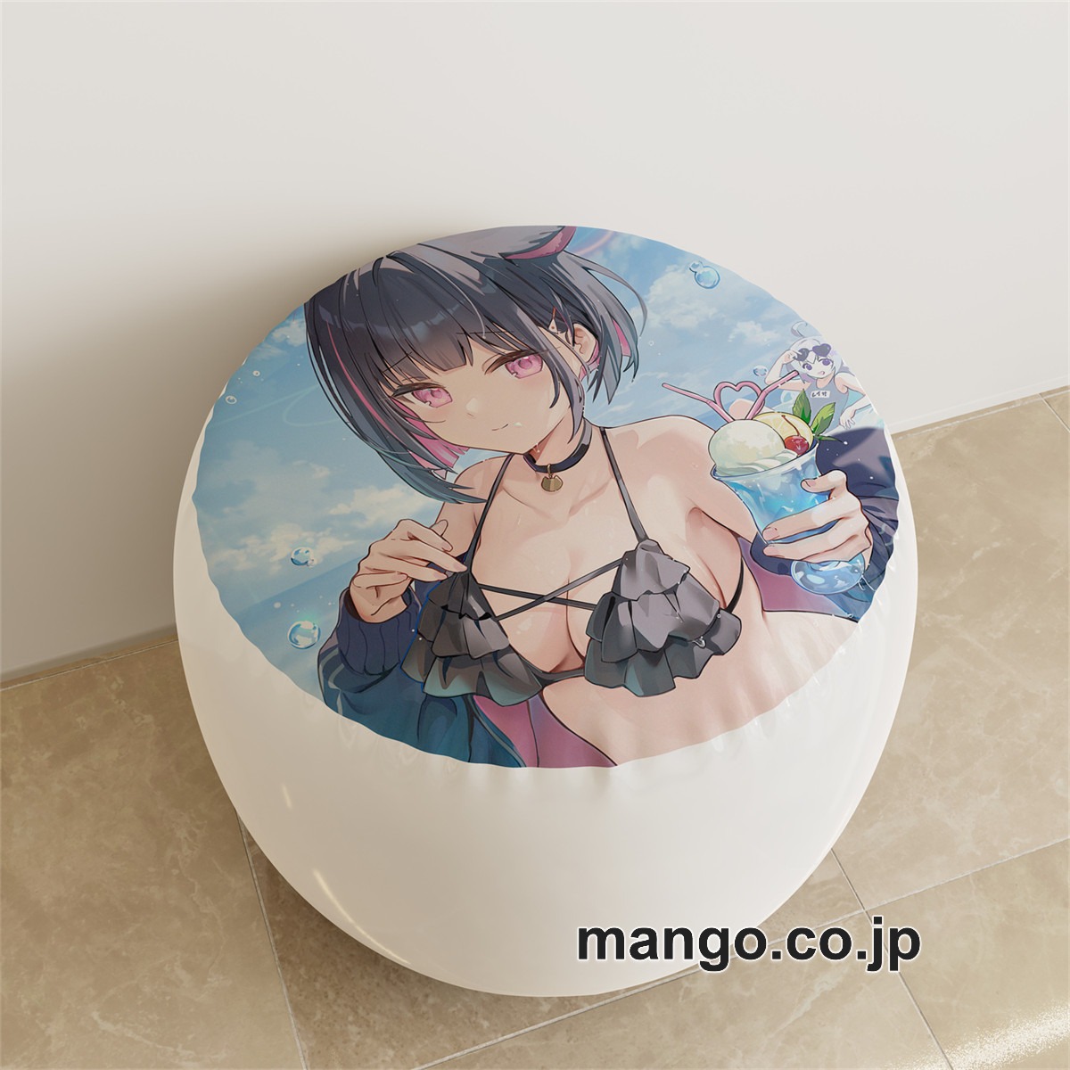 PVC ラウンドスツール アニメ キャラクター【ブルーアーカイブ】天雨アコ 杏山カズサpvcスツールPVC製 キャラクターグッズ コレクション用 2