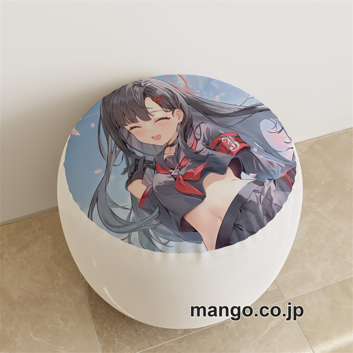 PVC ラウンドスツール アニメ キャラクター【ブルーアーカイブ】月雪ミヤコ 仲正イチカpvcスツールPVC製 キャラクターグッズ コレクション用 2