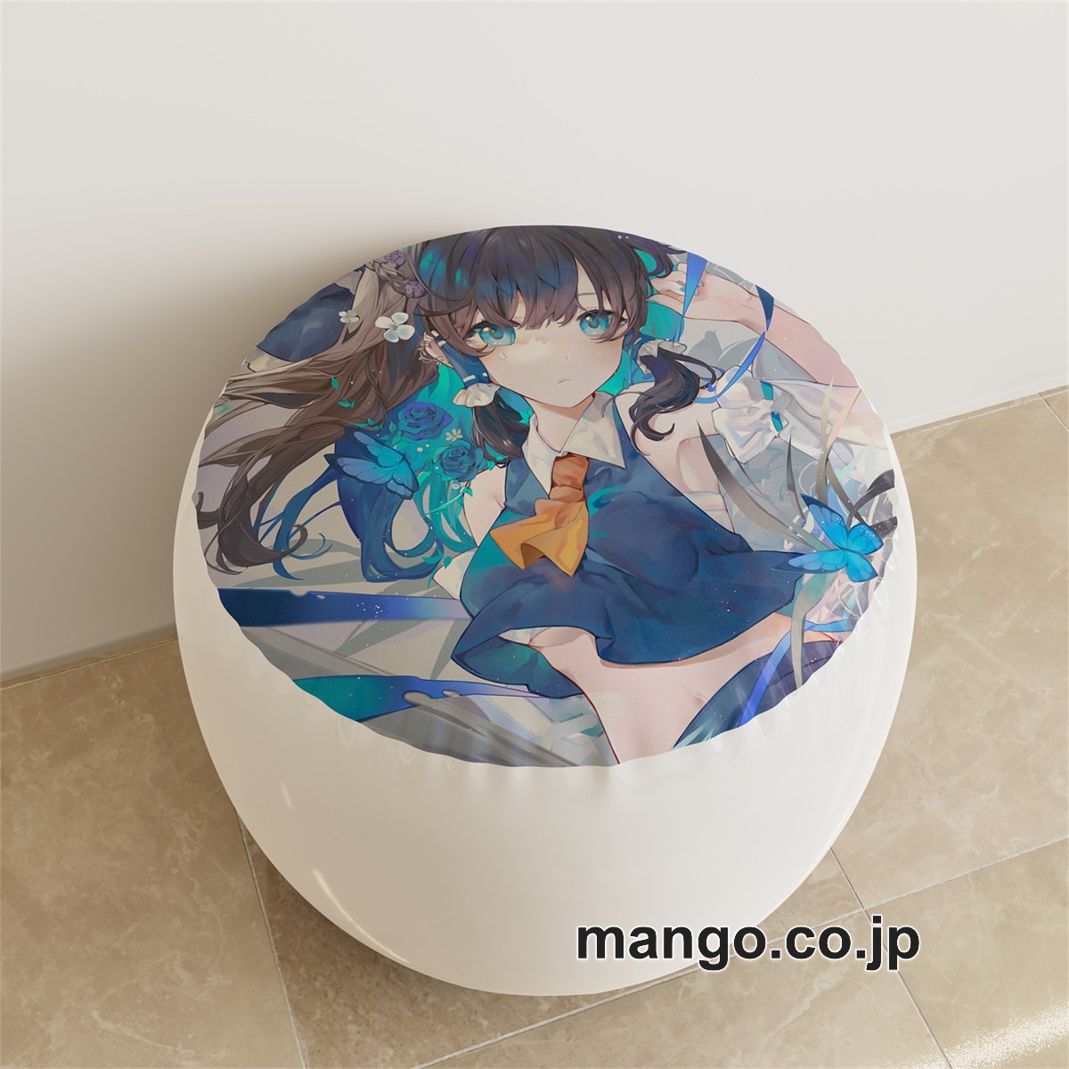 PVC ラウンドスツール アニメ キャラクター【東方Project】青霊夢 西行寺幽々子pvcスツールPVC製 キャラクターグッズ コレクション用