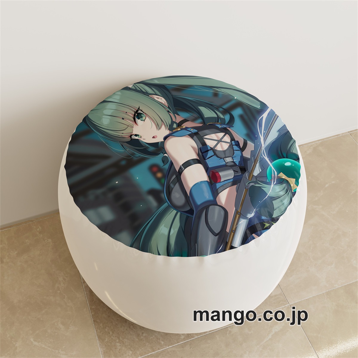 PVC ラウンドスツール アニメ キャラクター【ZenlessZoneZero】ジェーン・ドゥ 青衣pvcスツールPVC製 キャラクターグッズ コレクション用 2