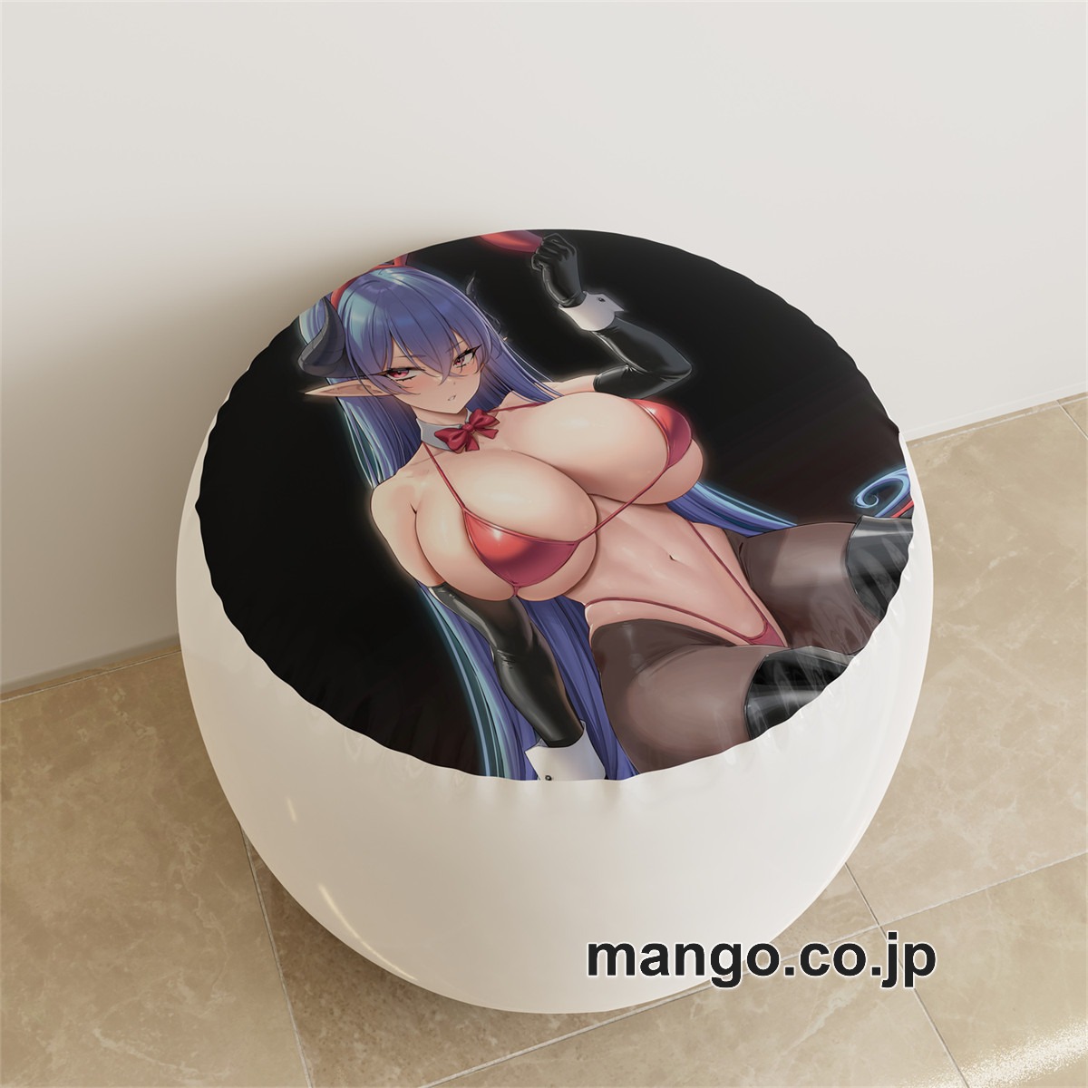 PVC ラウンドスツール アニメ キャラクター【オリジナル】ギャル バニーガールpvcスツールPVC製 キャラクターグッズ コレクション用 2