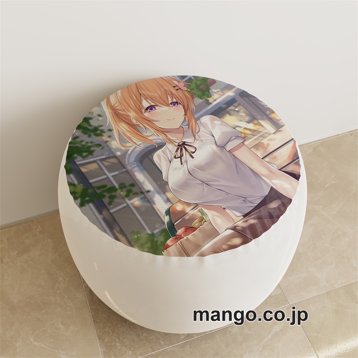PVC ラウンドスツール アニメ キャラクター【ご注文はうさぎですか】保登心愛? 香風智乃pvcスツールPVC製 キャラクターグッズ コレクション用