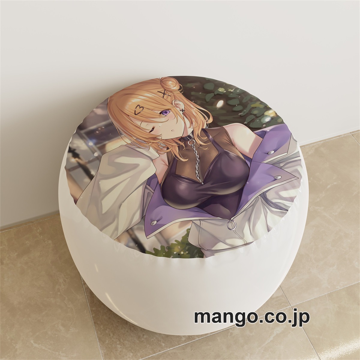 PVC ラウンドスツール アニメ キャラクター【ご注文はうさぎですか】保登心愛? 香風智乃pvcスツールPVC製 キャラクターグッズ コレクション用