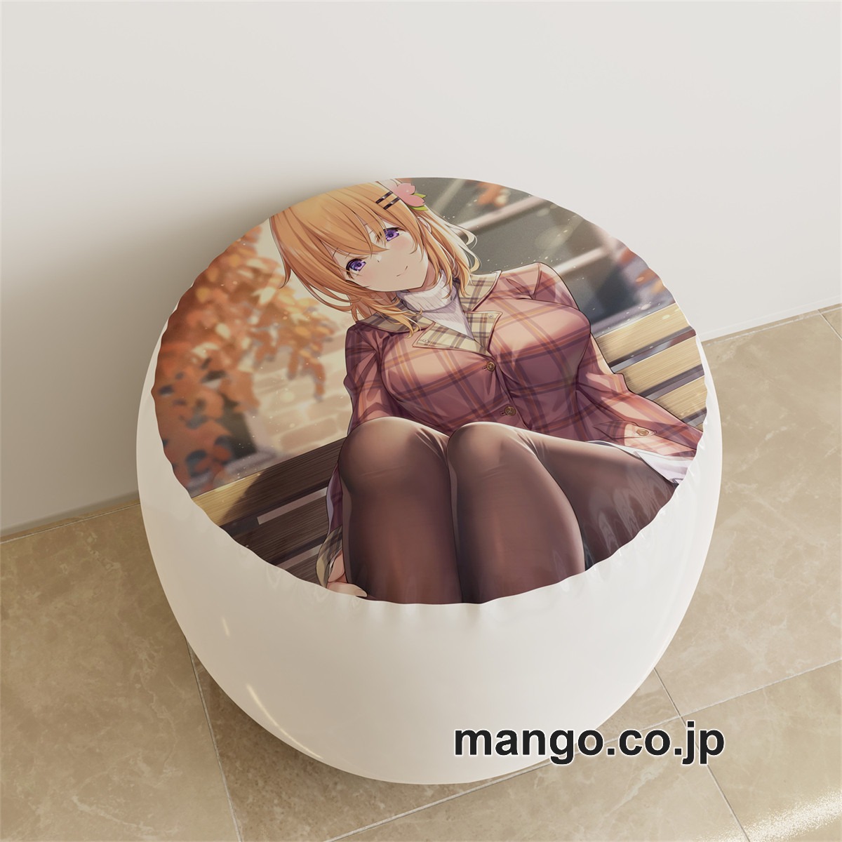 PVC ラウンドスツール アニメ キャラクター【ご注文はうさぎですか】保登心愛pvcスツールPVC製 キャラクターグッズ コレクション用 2