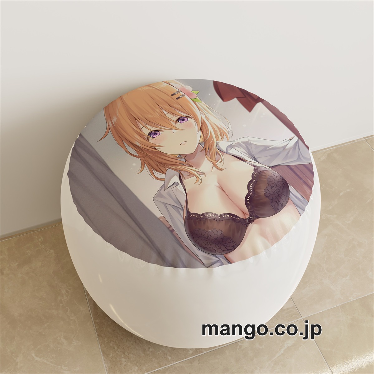 PVC ラウンドスツール アニメ キャラクター【ご注文はうさぎですか】保登心愛pvcスツールPVC製 キャラクターグッズ コレクション用 2