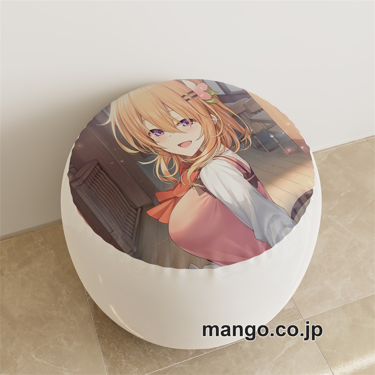 PVC ラウンドスツール アニメ キャラクター【ご注文はうさぎですか】保登心愛pvcスツールPVC製 キャラクターグッズ コレクション用