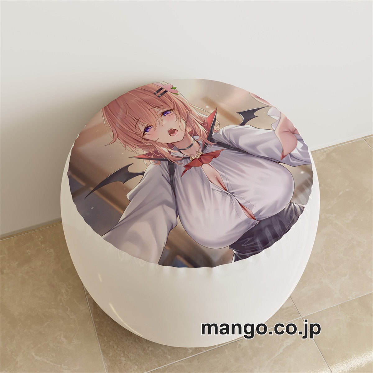 PVC ラウンドスツール アニメ キャラクター【ご注文はうさぎですか】保登心愛pvcスツールPVC製 キャラクターグッズ コレクション用 2
