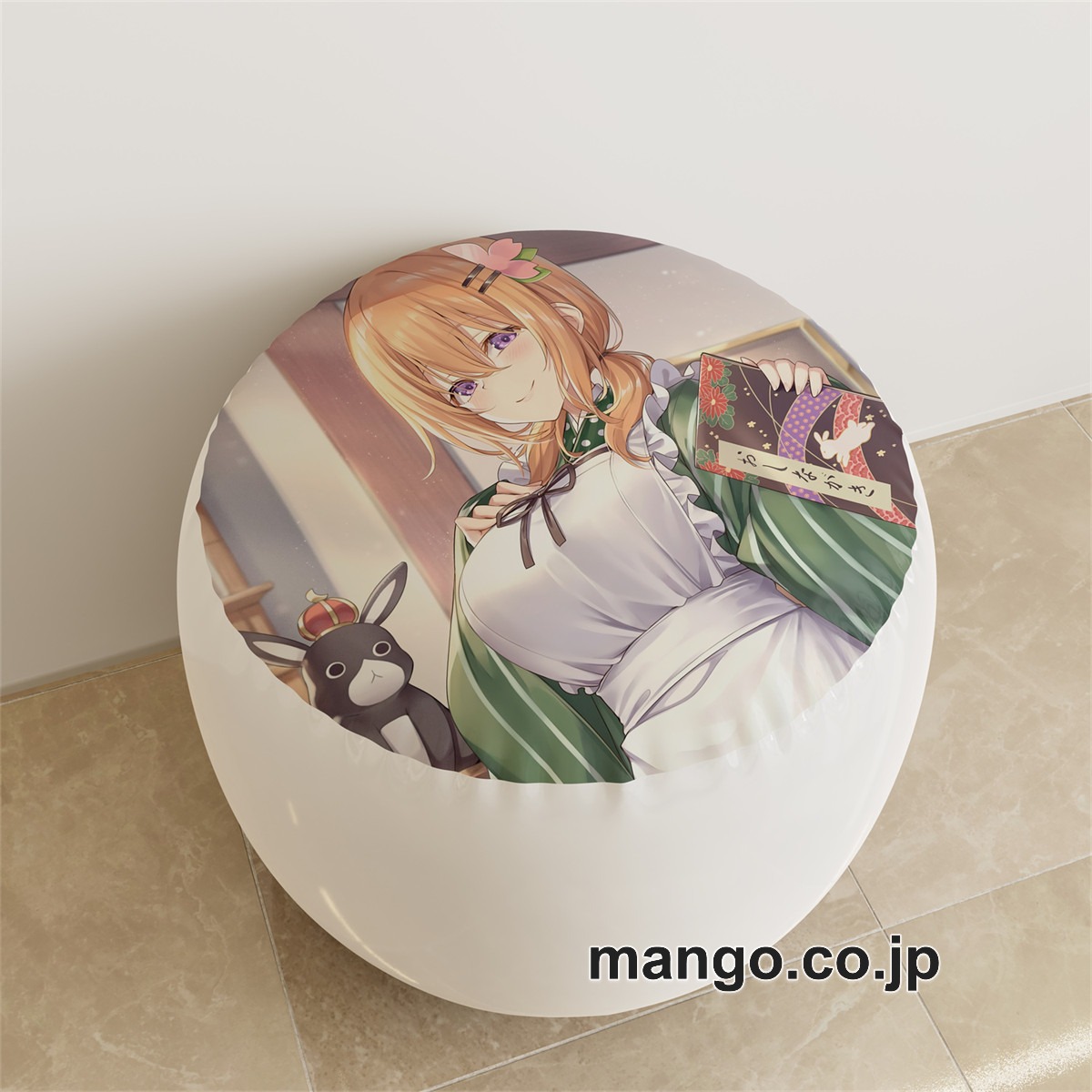 PVC ラウンドスツール アニメ キャラクター【ご注文はうさぎですか】保登心愛pvcスツールPVC製 キャラクターグッズ コレクション用 2