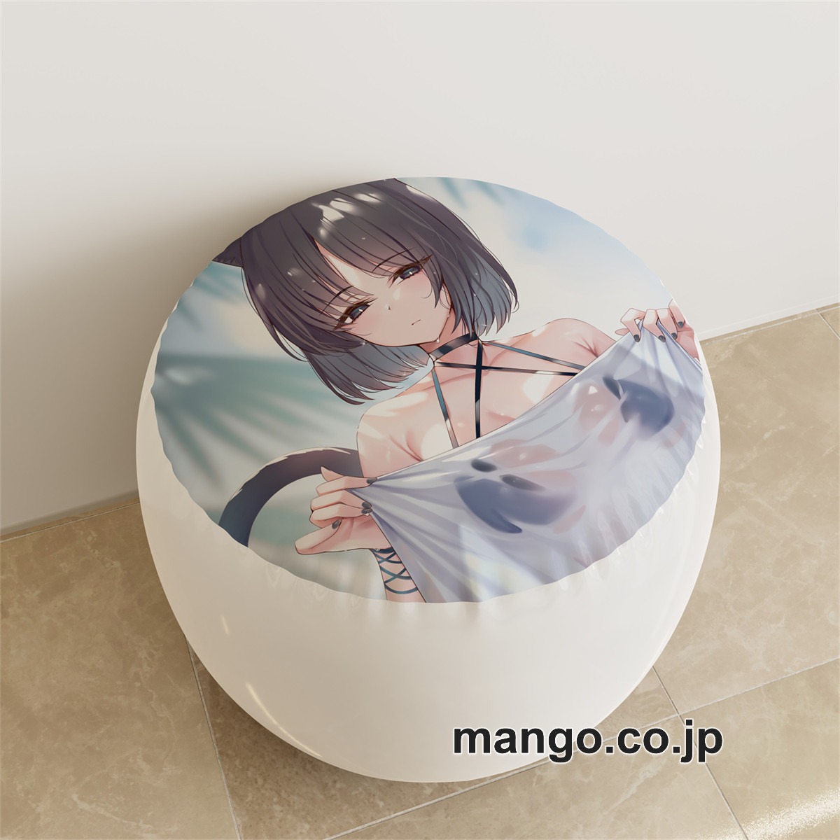 PVC ラウンドスツール アニメ キャラクター【ブルーアーカイブ】竜華キサキ 桐生キキョウpvcスツールPVC製 キャラクターグッズ コレクション用 2