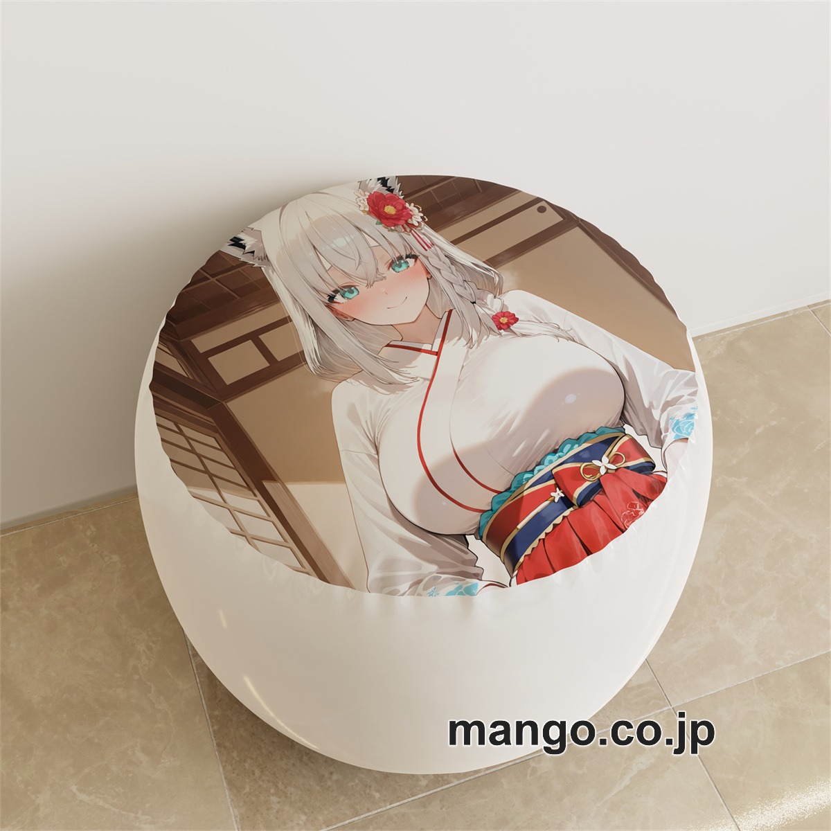 PVC ラウンドスツール アニメ キャラクター【バーチャルYouTuber】白上フブキpvcスツールPVC製 キャラクターグッズ コレクション用