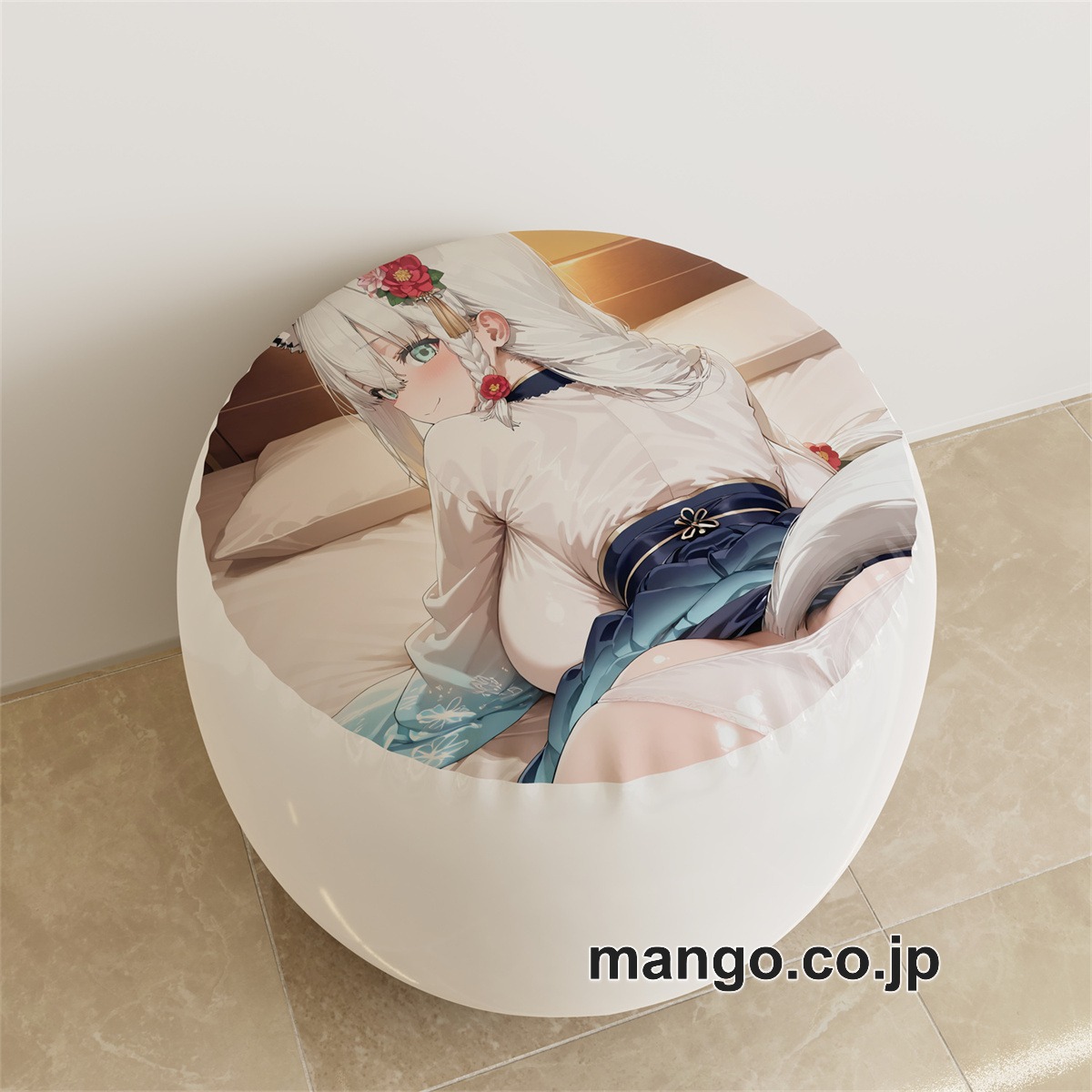 PVC ラウンドスツール アニメ キャラクター【バーチャルYouTuber】白上フブキpvcスツールPVC製 キャラクターグッズ コレクション用 2