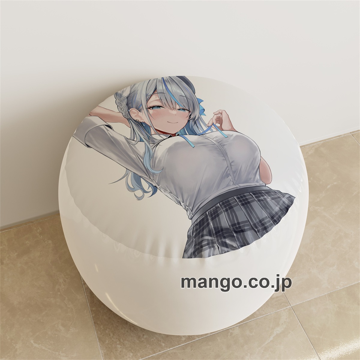 PVC ラウンドスツール アニメ キャラクター【バーチャルYouTuber】雨海ルカpvcスツールPVC製 キャラクターグッズ コレクション用 2